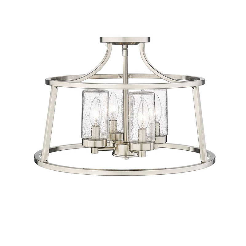 Millennium Lighting Errol 4Lt Semi-Flush Mount, Brushed Nickel - 4184-BN