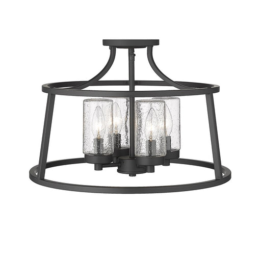 Millennium Lighting Errol 4Lt Semi-Flush Mount, Black