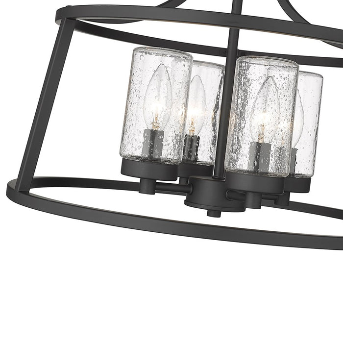 Millennium Lighting Errol 4Lt Semi-Flush Mount, Black