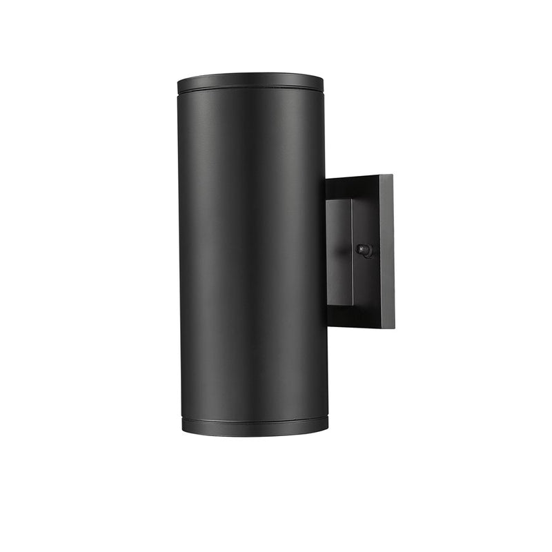 Millennium Vegas 1Lt 11" Outdoor Wall Sconce/Round, Black/Frosted