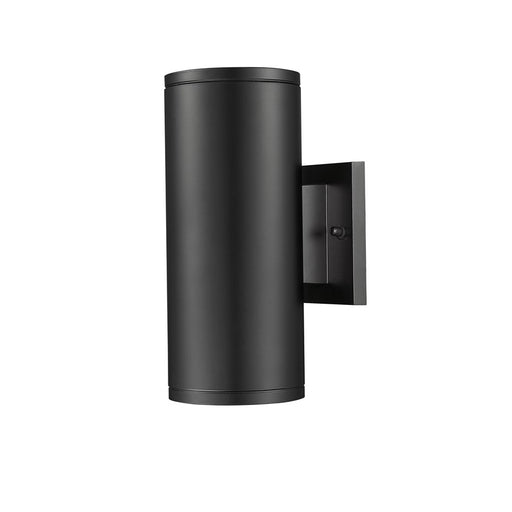 Millennium Vegas 1Lt 11" Outdoor Wall Sconce/Round, Black/Frosted