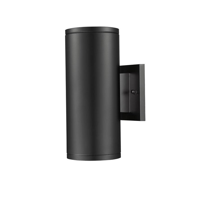 Millennium Vegas 1Lt 11" Outdoor Wall Sconce/Round, Black/Frosted