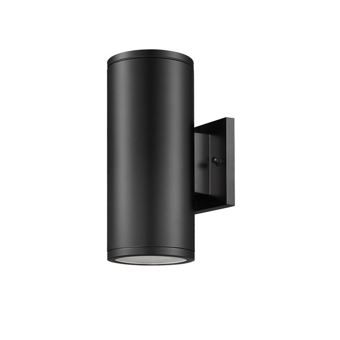 Millennium Vegas 1Lt 11" Outdoor Wall Sconce/Round, Black/Frosted