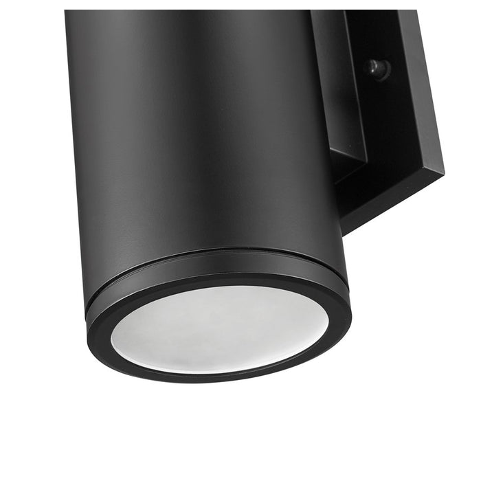Millennium Vegas 1Lt 11" Outdoor Wall Sconce/Round, Black/Frosted