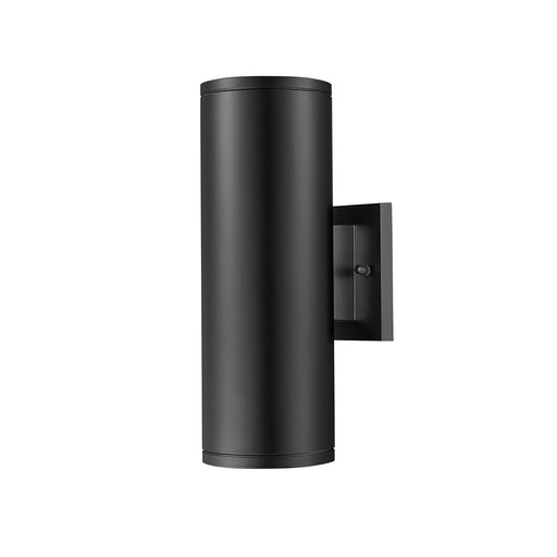 Millennium Vegas 2Lt 13" Outdoor Wall Sconce/Round, Black/Frosted