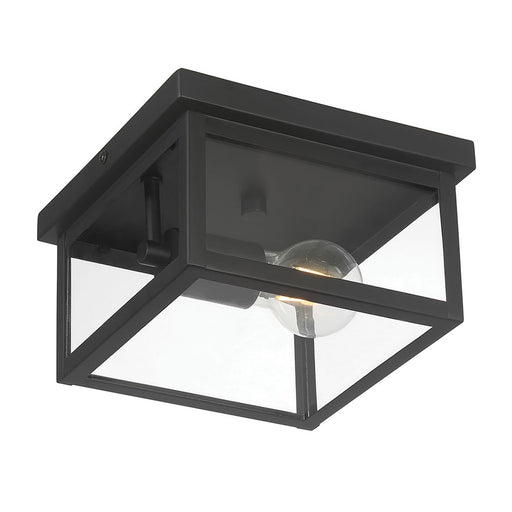 Millennium Lighting Evanton 1Lt Outdoor Flush Mount, Coated Black - 4201-PBK