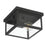 Millennium Lighting Evanton 1Lt Outdoor Flush Mount, Coated Black