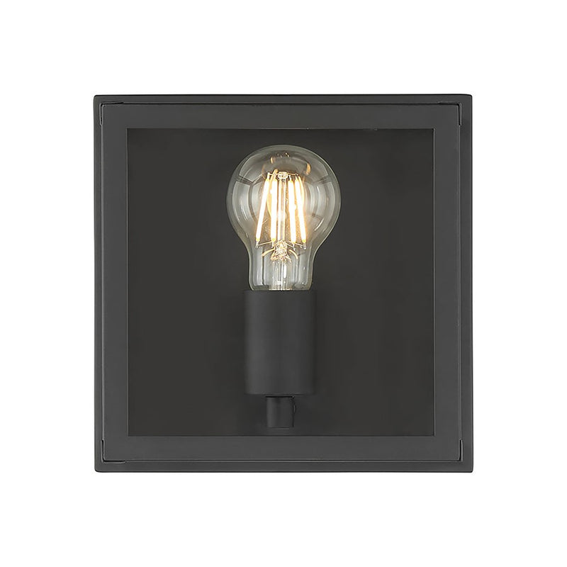 Millennium Lighting Evanton 1Lt Outdoor Flush Mount, Coated Black