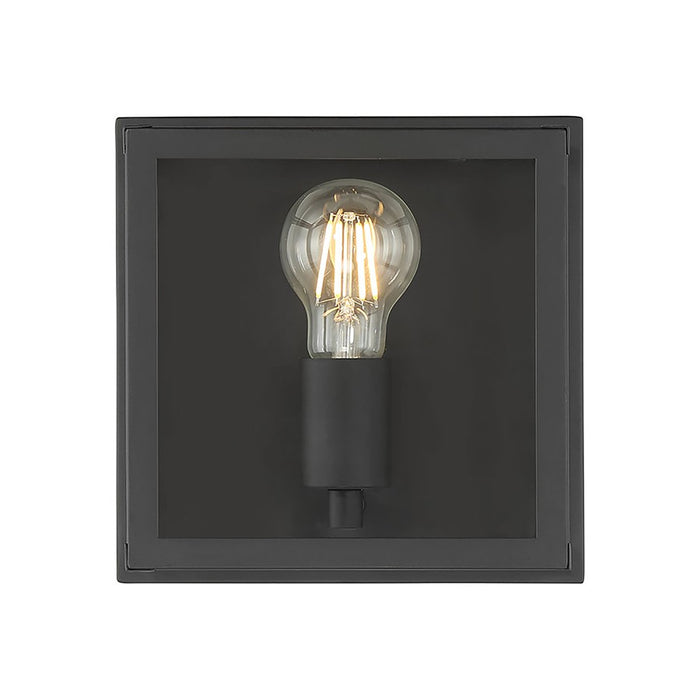Millennium Lighting Evanton 1Lt Outdoor Flush Mount, Coated Black