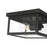 Millennium Lighting Evanton 1Lt Outdoor Flush Mount, Coated Black