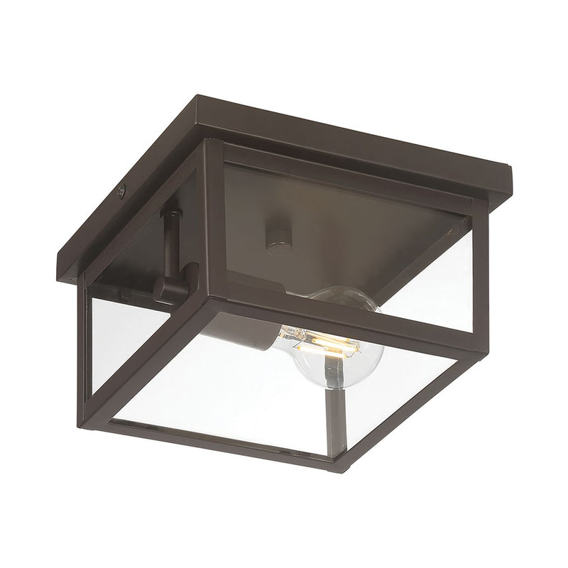 Millennium Lighting Evanton 1Lt Outdoor Flush Mount, Bronze - 4201-PBZ