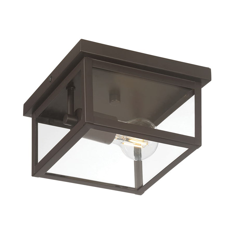 Millennium Lighting Evanton 1Lt Outdoor Flush Mount, Bronze