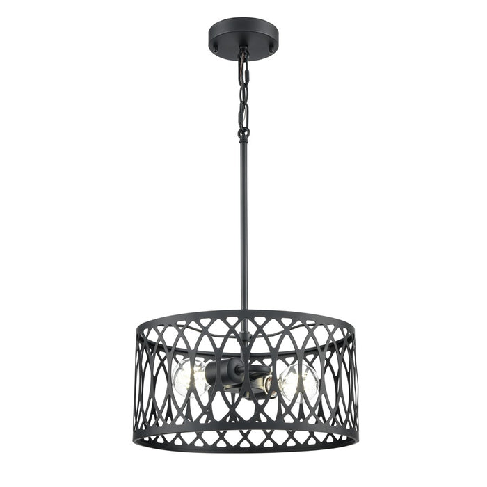Millennium Lighting Arelyn 2Lt 13" Pendant, Black - 42102-MB