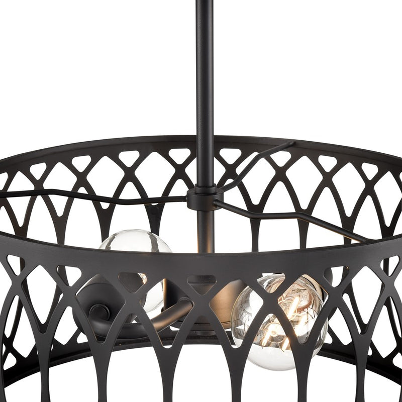 Millennium Lighting Arelyn 2Lt 13" Pendant, Black
