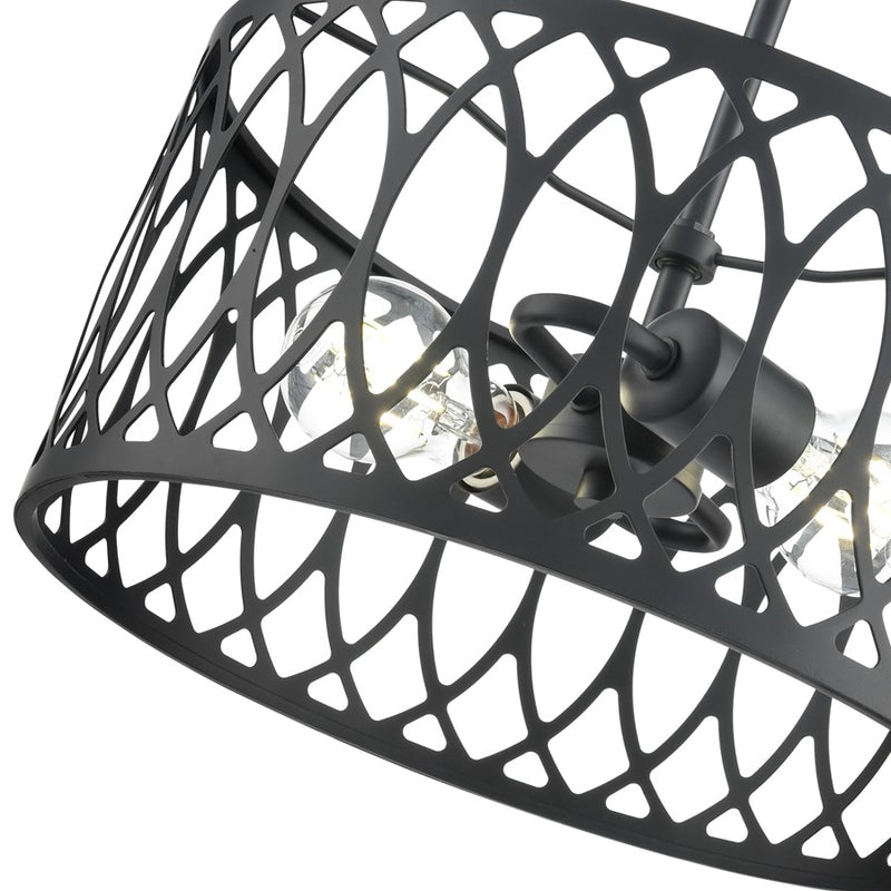 Millennium Lighting Arelyn 2Lt 13" Pendant, Black