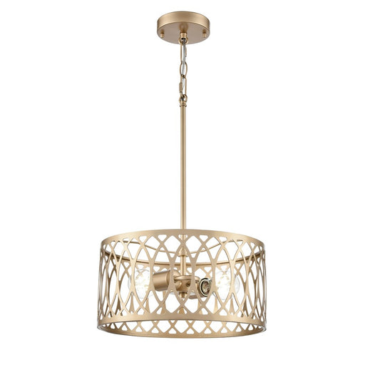 Millennium Lighting Arelyn 2Lt 13" Pendant, Painted Modern Gold - 42102-PMG