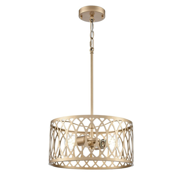 Millennium Lighting Arelyn 2Lt 13" Pendant, Painted Modern Gold - 42102-PMG