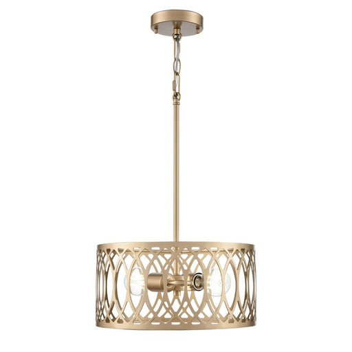 Millennium Lighting Arelyn 2Lt 13" Pendant, Painted Modern Gold