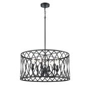 Millennium Lighting Arelyn 6Lt 23" Pendant, Black - 42106-MB