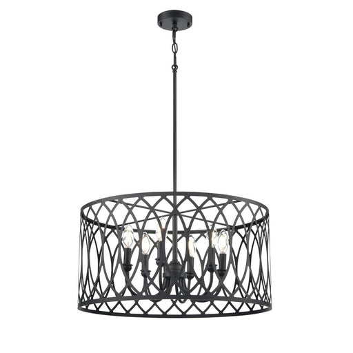 Millennium Lighting Arelyn 6Lt 23" Pendant, Black - 42106-MB