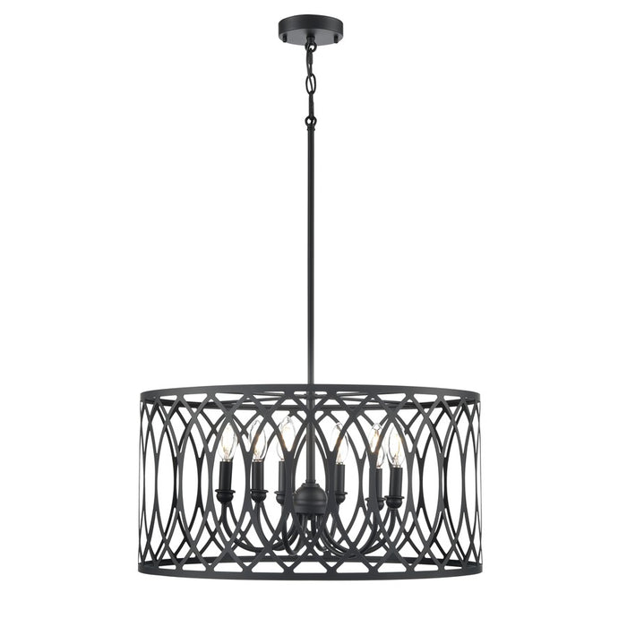 Millennium Lighting Arelyn 6Lt 23" Pendant, Black