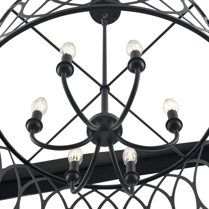 Millennium Lighting Arelyn 6Lt 23" Pendant, Black