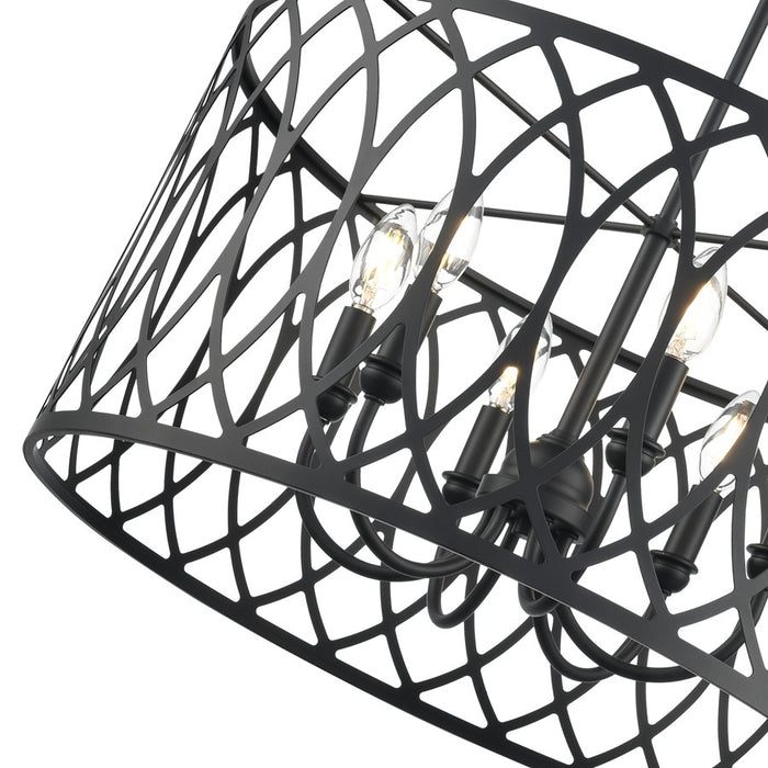 Millennium Lighting Arelyn 6Lt 23" Pendant, Black