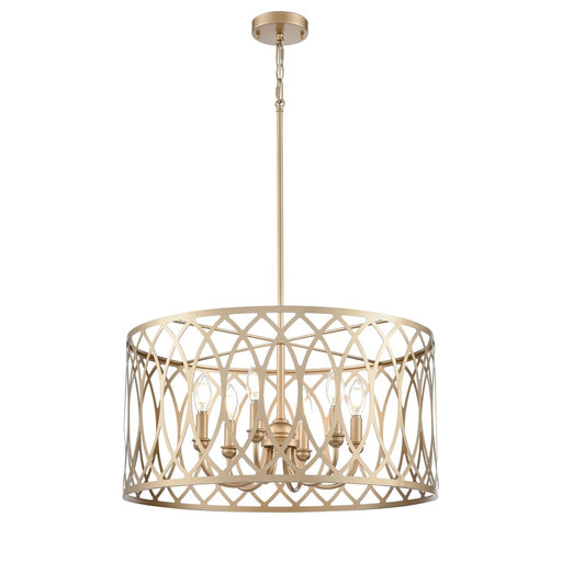 Millennium Lighting Arelyn 6Lt 23" Pendant, Painted Modern Gold - 42106-PMG