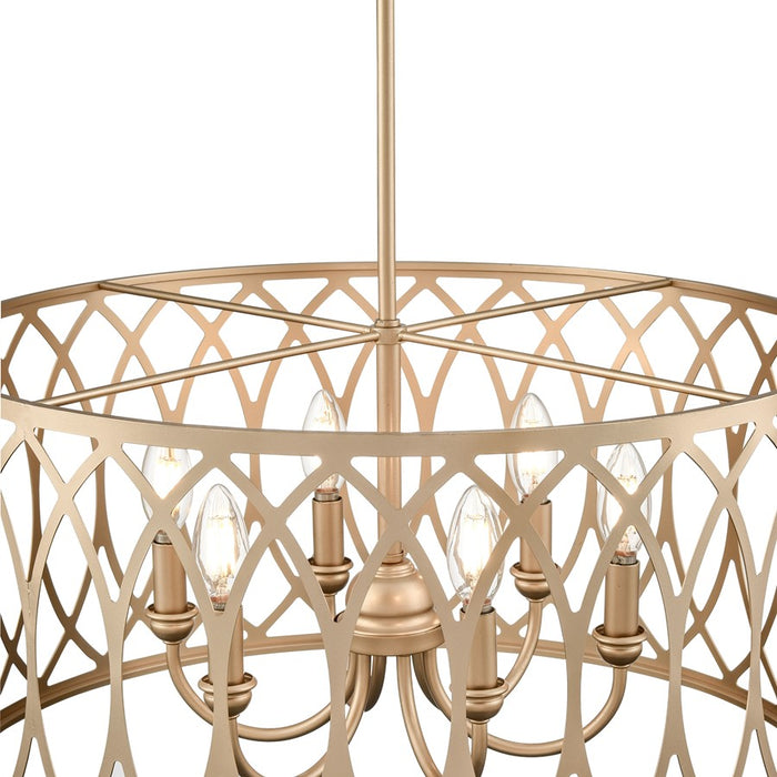 Millennium Lighting Arelyn 6Lt 23" Pendant, Painted Modern Gold