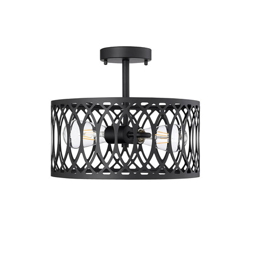 Millennium Lighting Arelyn 1Lt Semi-Flush Mount, Black - 4212-MB