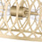 Millennium Lighting Arelyn 1Lt Semi-Flush Mount, Painted Modern Gold