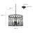 Millennium Lighting Arelyn 4Lt Pendant, Black