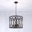 Millennium Lighting Arelyn 4Lt Pendant, Black