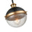 Millennium Lighting Ellmira 1Lt Pendant, Black/Aged Brass