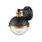 Millennium Ellmira 1Lt Wall Sconce, Black/Aged Brass