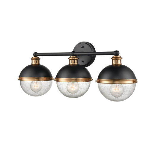 Millennium Lighting Ellmira 3Lt Vanity, Black/Aged Brass