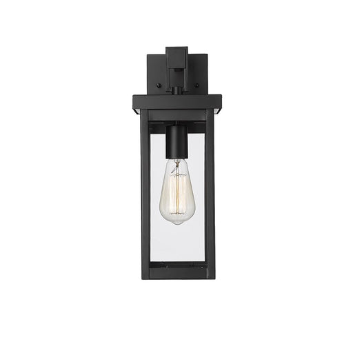 Millennium Lighting Barkeley 1Lt 16" Outdoor Sconce, Black/Clear - 42601-PBK