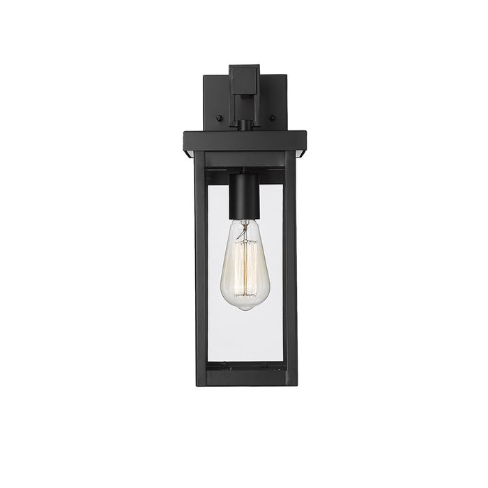 Millennium Lighting Barkeley 1Lt 16" Outdoor Sconce, Black/Clear - 42601-PBK
