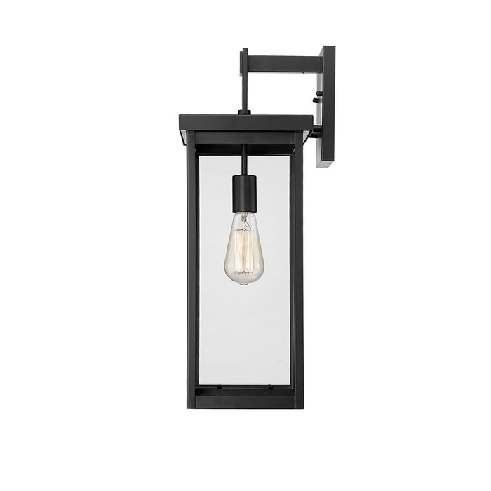 Millennium Lighting Barkeley 1Lt 22" Outdoor Sconce, Black/Clear
