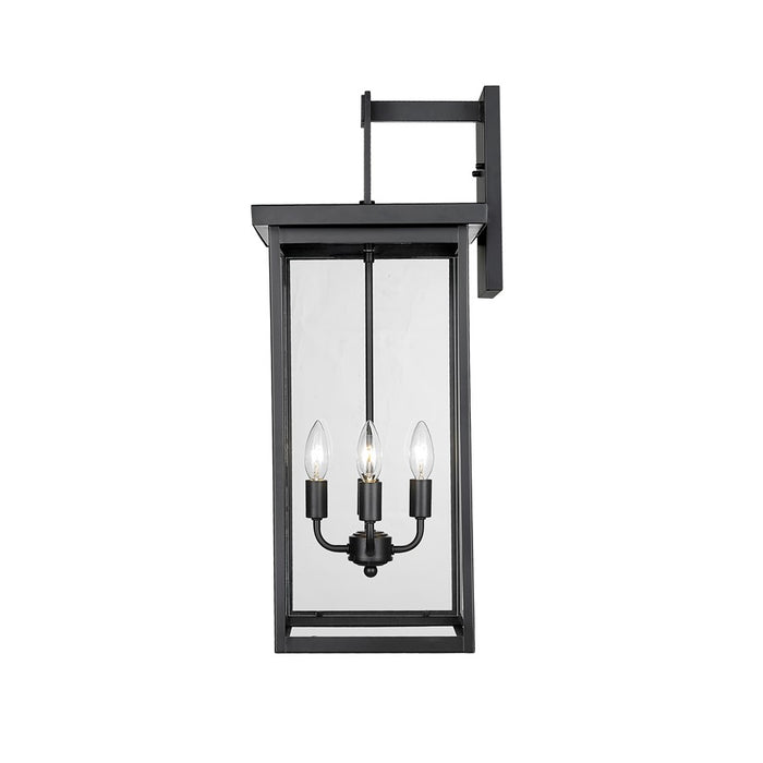 Millennium Lighting Barkeley 4Lt 27" Outdoor Sconce, Black/Clear