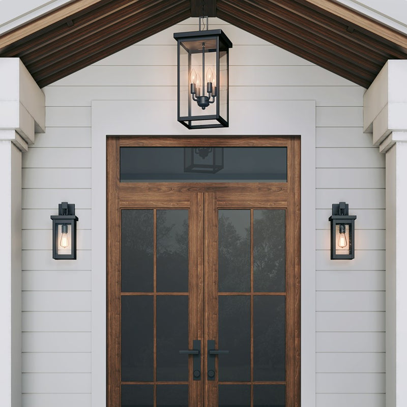 Millennium Lighting Barkeley 4Lt Outdoor Hanging Lantern, Black