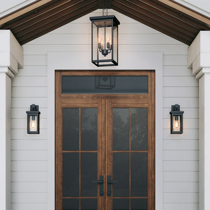 Millennium Lighting Barkeley 4Lt Outdoor Hanging Lantern, Black