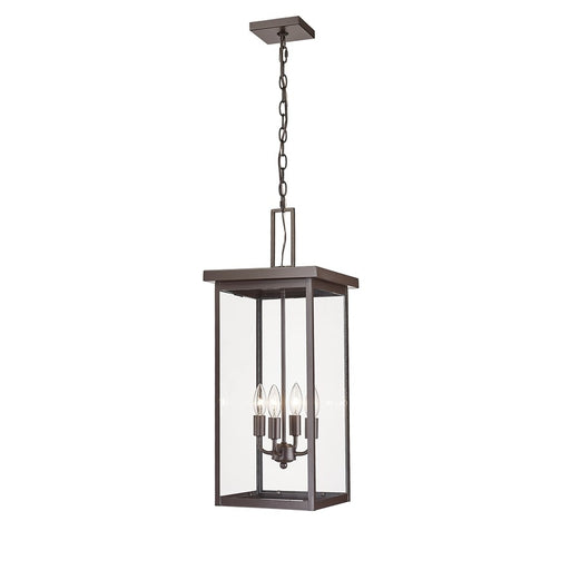 Millennium Barkeley 4Lt Outdoor Hanging Lantern, Bronze/Clear