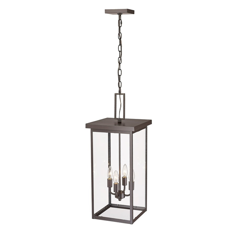Millennium Barkeley 4Lt Outdoor Hanging Lantern, Bronze/Clear