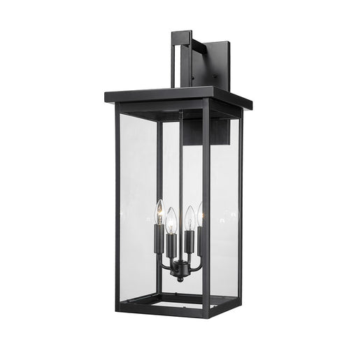 Millennium Lighting Barkeley 4Lt 30" Outdoor Sconce, Black/Clear