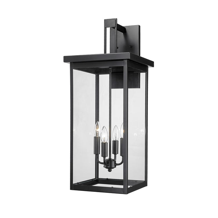Millennium Lighting Barkeley 4Lt 30" Outdoor Sconce, Black/Clear