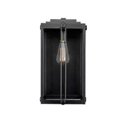 Millennium Lighting Oakland 1Lt 17" Outdoor Wall Sconce, Black/Clear - 42632-PBK