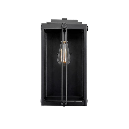 Millennium Lighting Oakland 1Lt 17" Outdoor Wall Sconce, Black/Clear - 42632-PBK