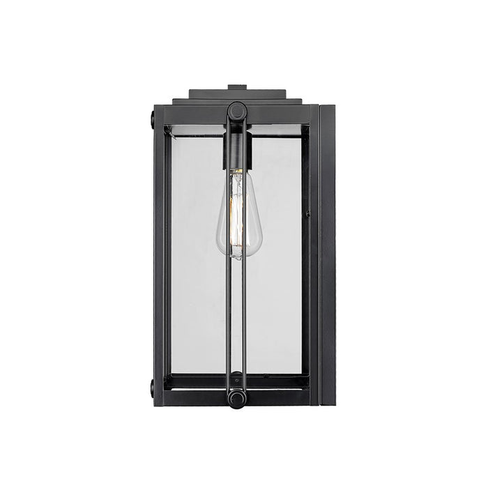 Millennium Lighting Oakland 1Lt 17" Outdoor Wall Sconce, Black/Clear