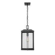 Millennium Lighting Oakland 1Lt Outdoor Pendant, Coated Black/Clear - 42635-PBK